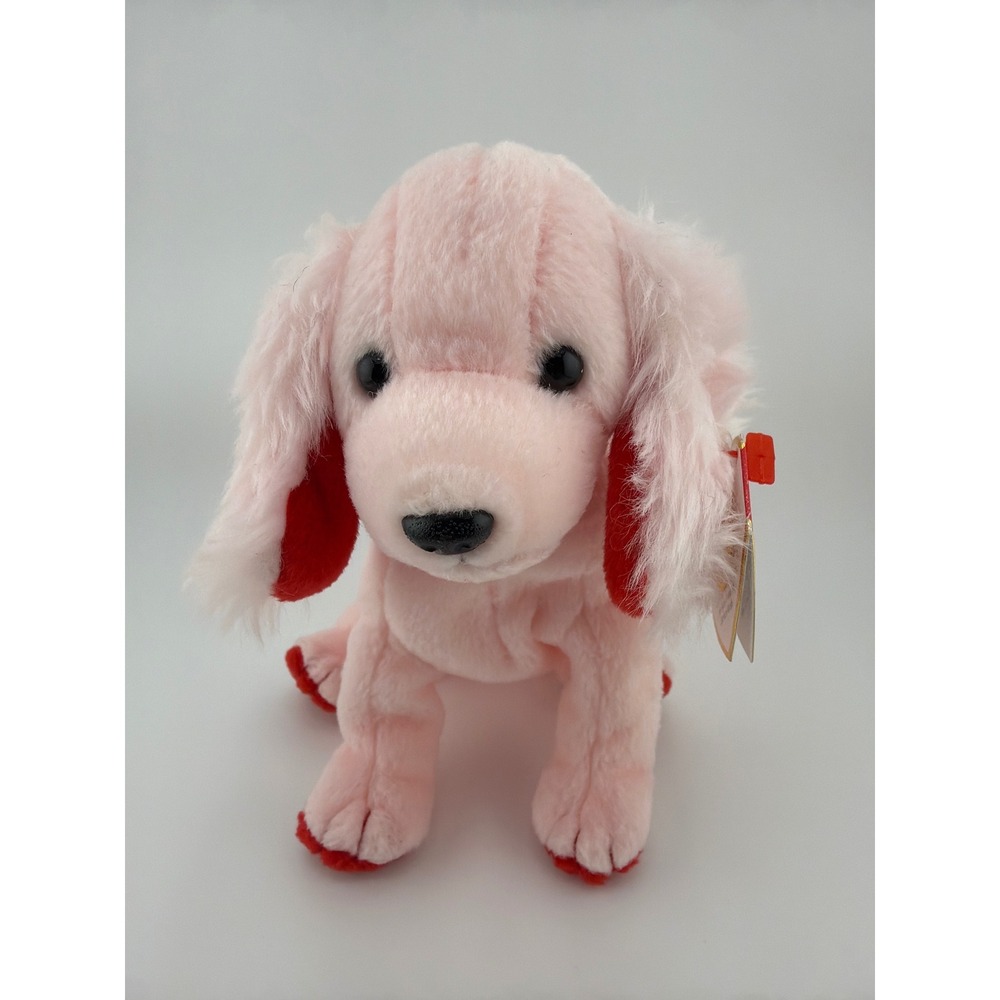 Ty Beanie Babies Sonnet Pink Dog Plush OS Pink Y2K Coquette Valentine - Picture 2 of 7